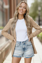 City Chic Taupe Blazer - Charming Charlie