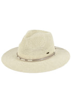 Ivory C.C Hard Shaped Panama Hat is made with high-quality materials and a unique shaping technique. The result is a stylish and durable hat perfect for any outdoor event. Its rigid structure allows for protection against sun and wind, while its sleek design complements any outfit.
