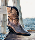 Jersey Metallic Boot in Bronze - Charming Charlie