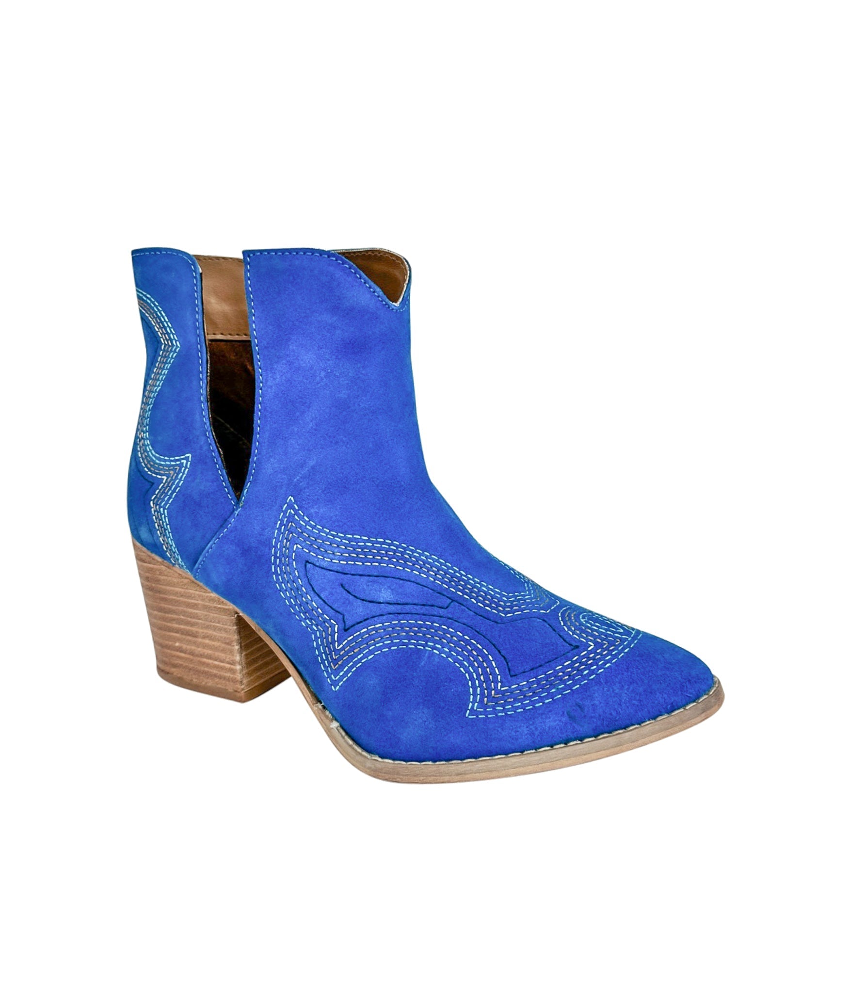 Journee Ankle Boots in Blue - Charming Charlie