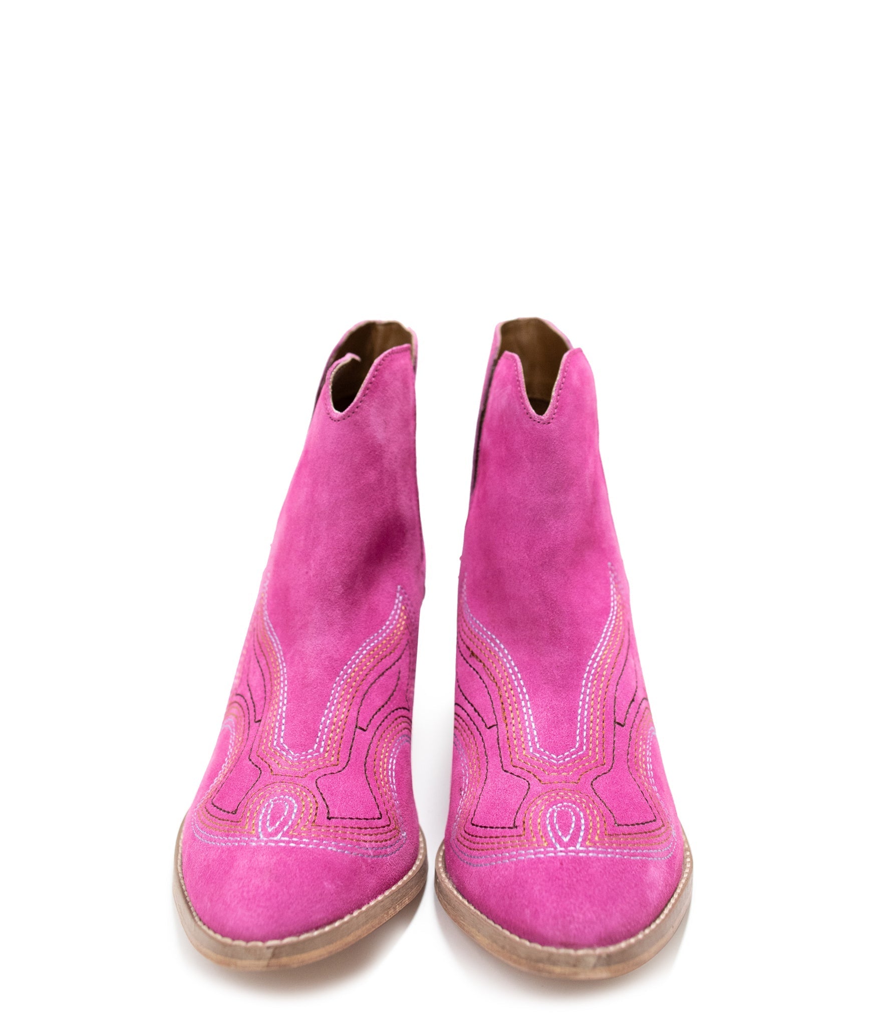 Journee Ankle Boots in Magenta - Charming Charlie