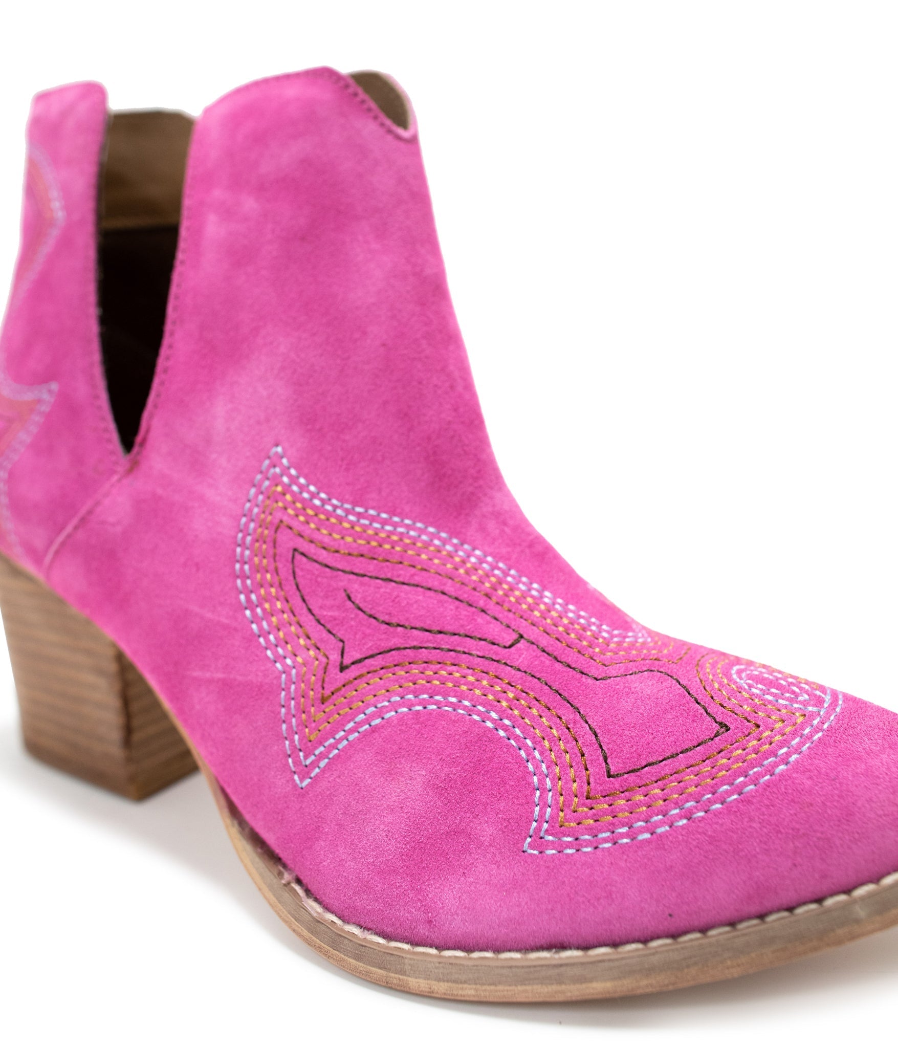 Journee Ankle Boots in Magenta - Charming Charlie
