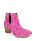 Journee Ankle Boots in Magenta - Charming Charlie