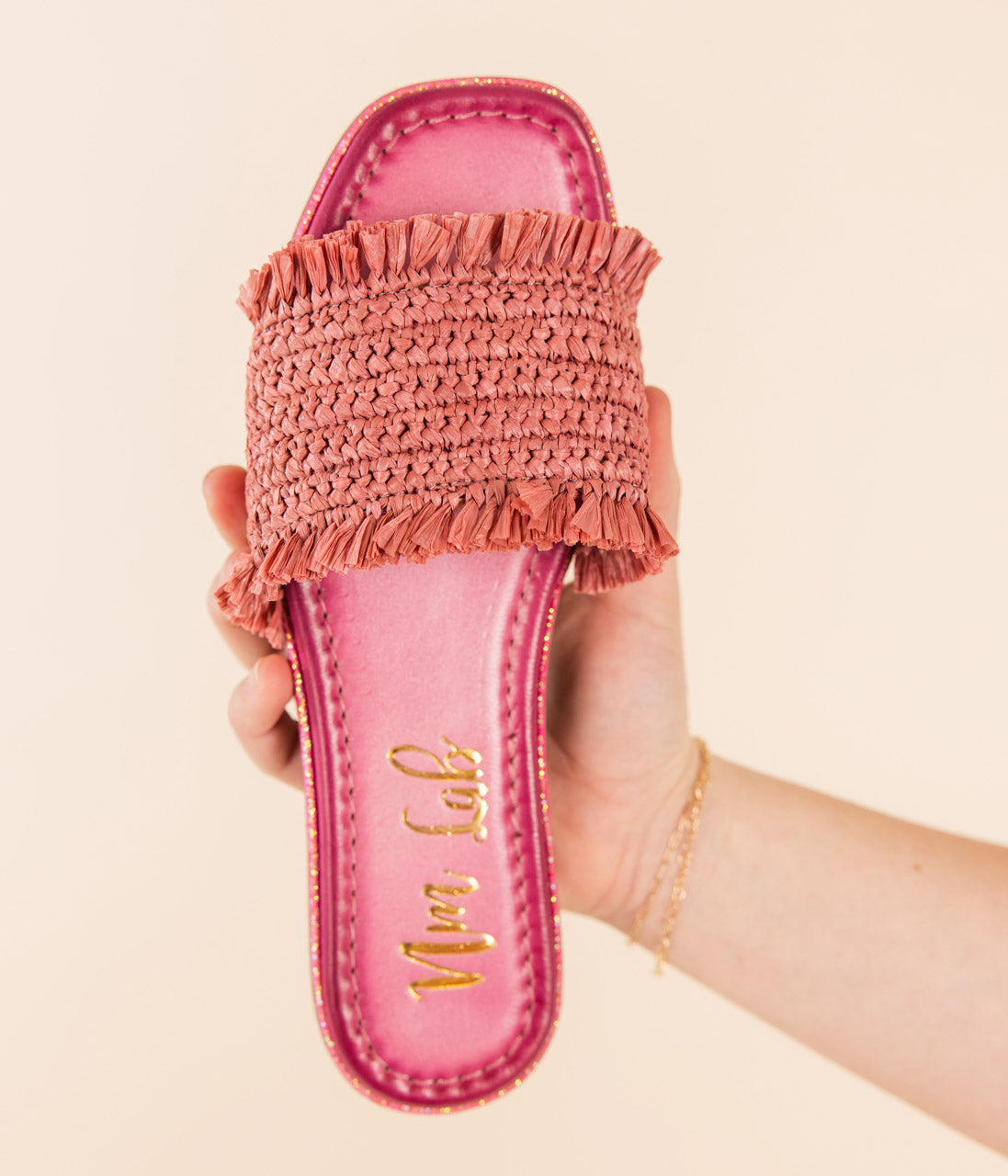 Juana Woven Sandals in Pink - Charming Charlie