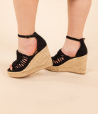 Juti Wedges in Black - Charming Charlie