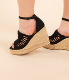 Juti Wedges in Black - Charming Charlie