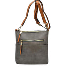 Gray Vegan Zip Pocket Crossbody Bag Faux Leather Zip Pocket Crossbody Bag Small Messenger Bag, look like the ultimate fashionista carrying this small braided bag! It will be your new favorite accessory. Easy to carry specially lightweight ideal for a night out on the town. Perfect Birthday Gift, Everyday Bag, Anniversary Gift, Grduation Gift, Holiday, Christmas, New Years, Anniversary, Valentine's day.
