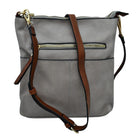 Kaylee Soft PU Vegan Leather 2 in 1 Tote Crossbody Bag - Gray1 - Crossbody Bags