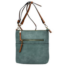 Kaylee Soft PU Vegan Leather 2 in 1 Tote Crossbody Bag - Mint - Crossbody Bags