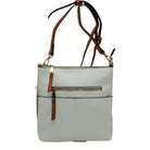 Kaylee Soft PU Vegan Leather 2 in 1 Tote Crossbody Bag - White - Crossbody Bags