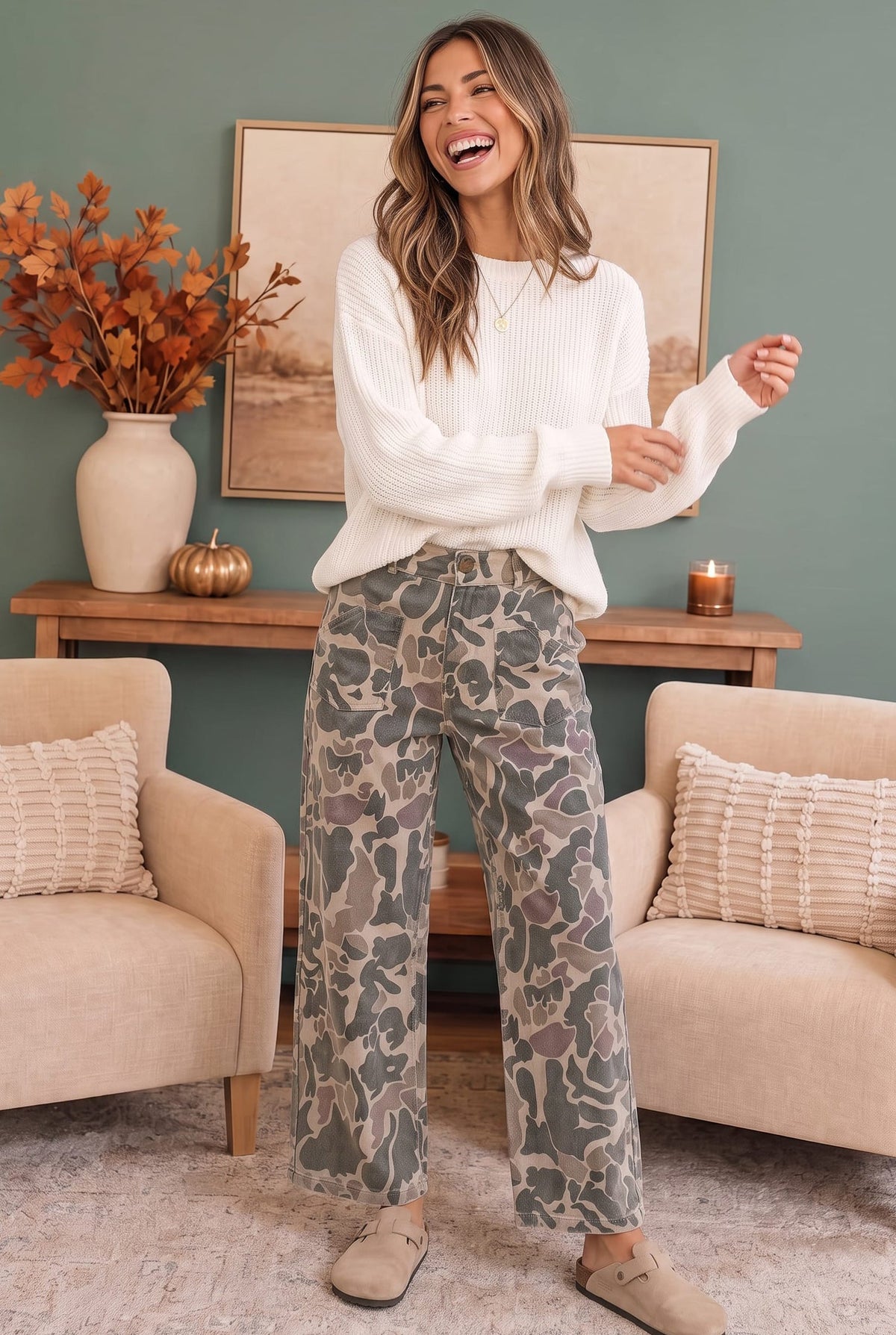 Blending In Camo Cargo Pants - Charming Charlie