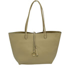 Kendra Reversible Supersoft Vegan Leather Tote Handbag - Beige/Gold - Tote Bag