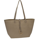 Kendra Reversible Supersoft Vegan Leather Tote Handbag - Dark Silver/Gold - Tote Bag