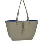 Kendra Reversible Supersoft Vegan Leather Tote Handbag - Grey/Blue - Tote Bag