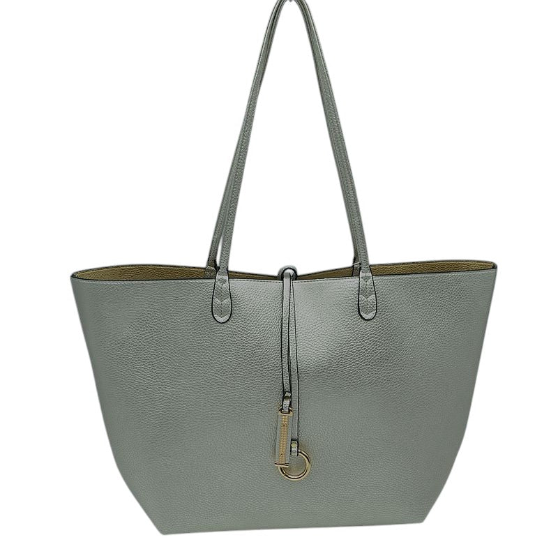Kendra Reversible Supersoft Vegan Leather Tote Handbag - Silver/Gold - Tote Bag