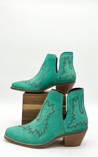 Kickin' Booties in Turquoise Suede - Charming Charlie