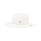 White Leather Rope Band C.C Panama Hat features a finely woven straw construction that offers lightweight breathability and classic sun protection. Accented with a genuine leather rope band, this hat delivers a sophisticated, timeless look suitable for both casual and formal outdoor occasions. Its expert craftsmanship ensures durability and comfort, making it an essential accessory for those who appreciate quality and style. 