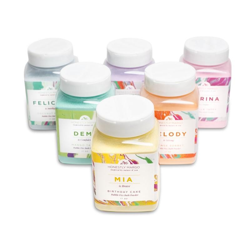 Bubble Fizz Bath Powder Complete Set - Honestly Margo