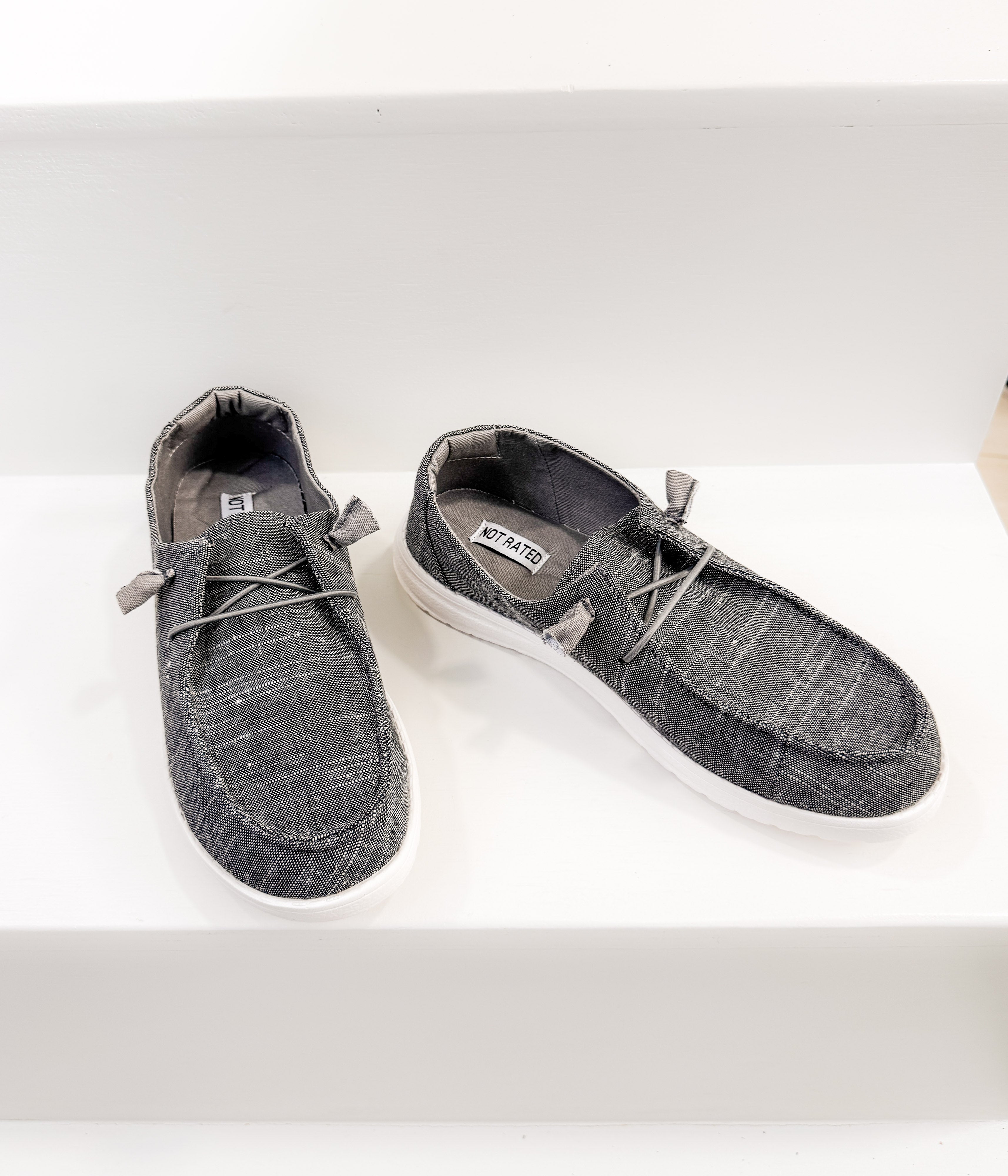 Maco Sneaker in Charcoal - Charming Charlie
