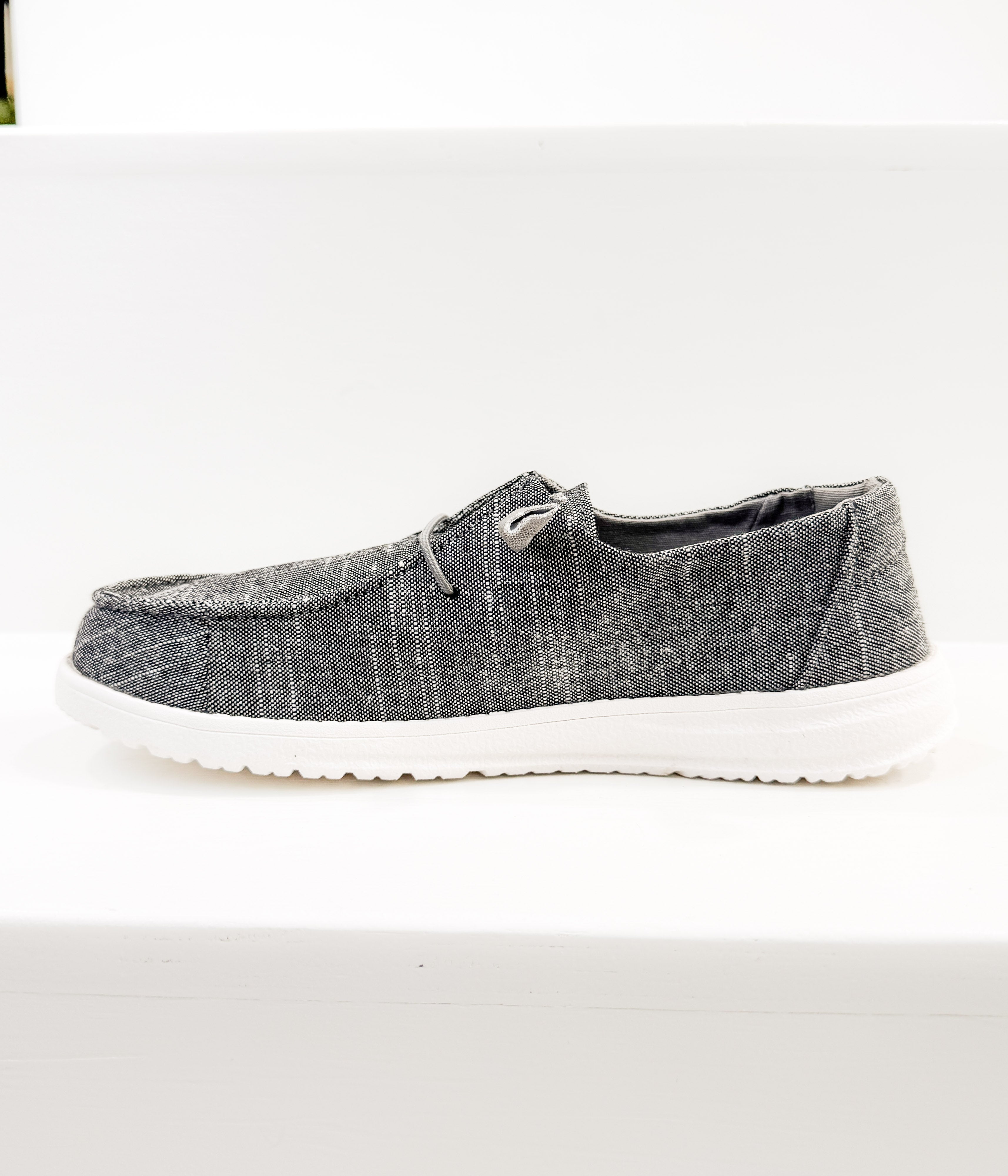 Maco Sneaker in Charcoal - Charming Charlie