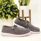 Maco Sneaker in Charcoal - Charming Charlie