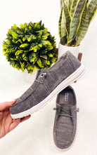 Maco Sneaker in Charcoal - Charming Charlie