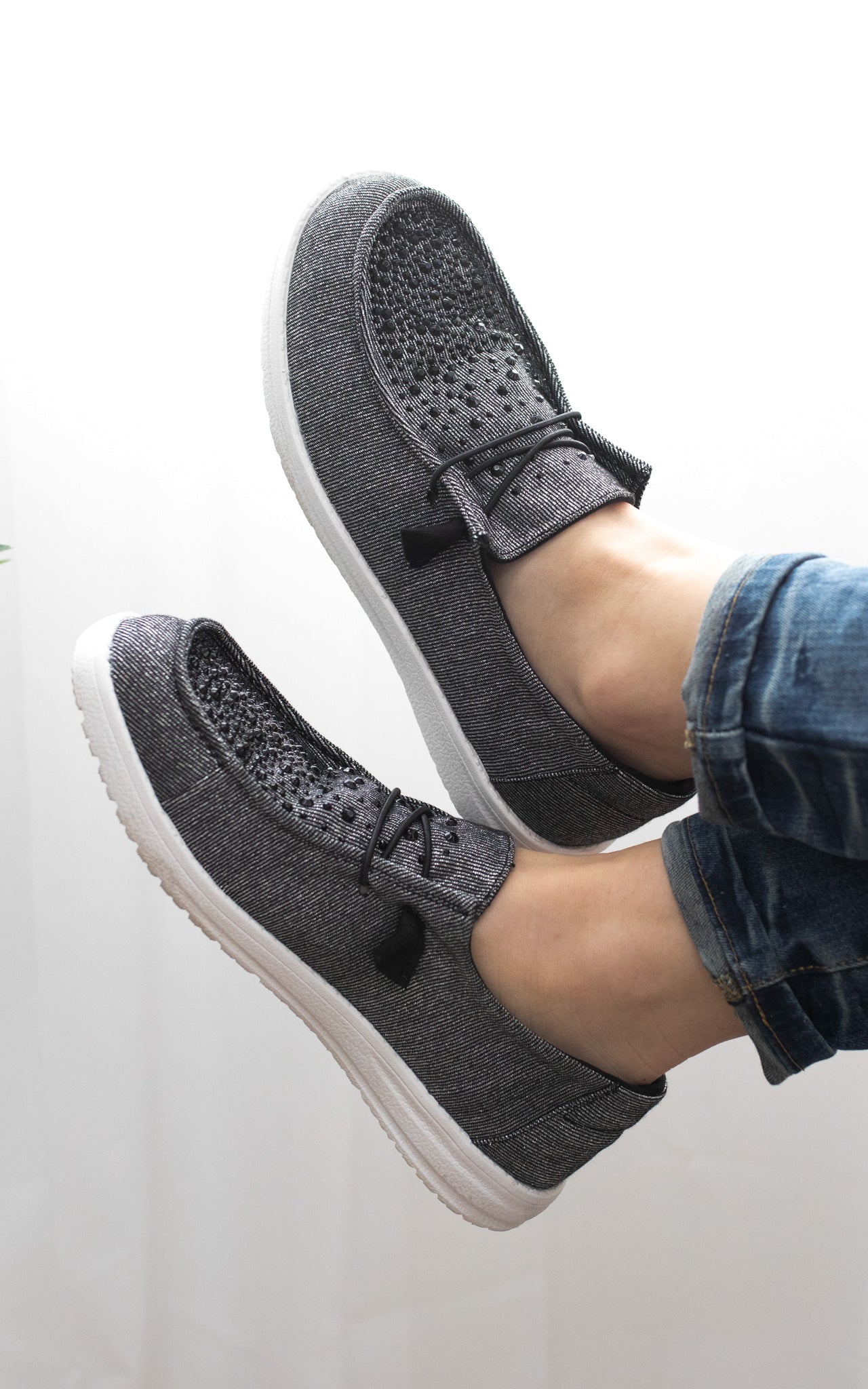 Maco Water Drop Sneaker in Black - Charming Charlie