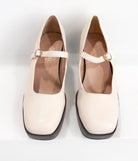 Matilda Platform Heel in Bone - Charming Charlie