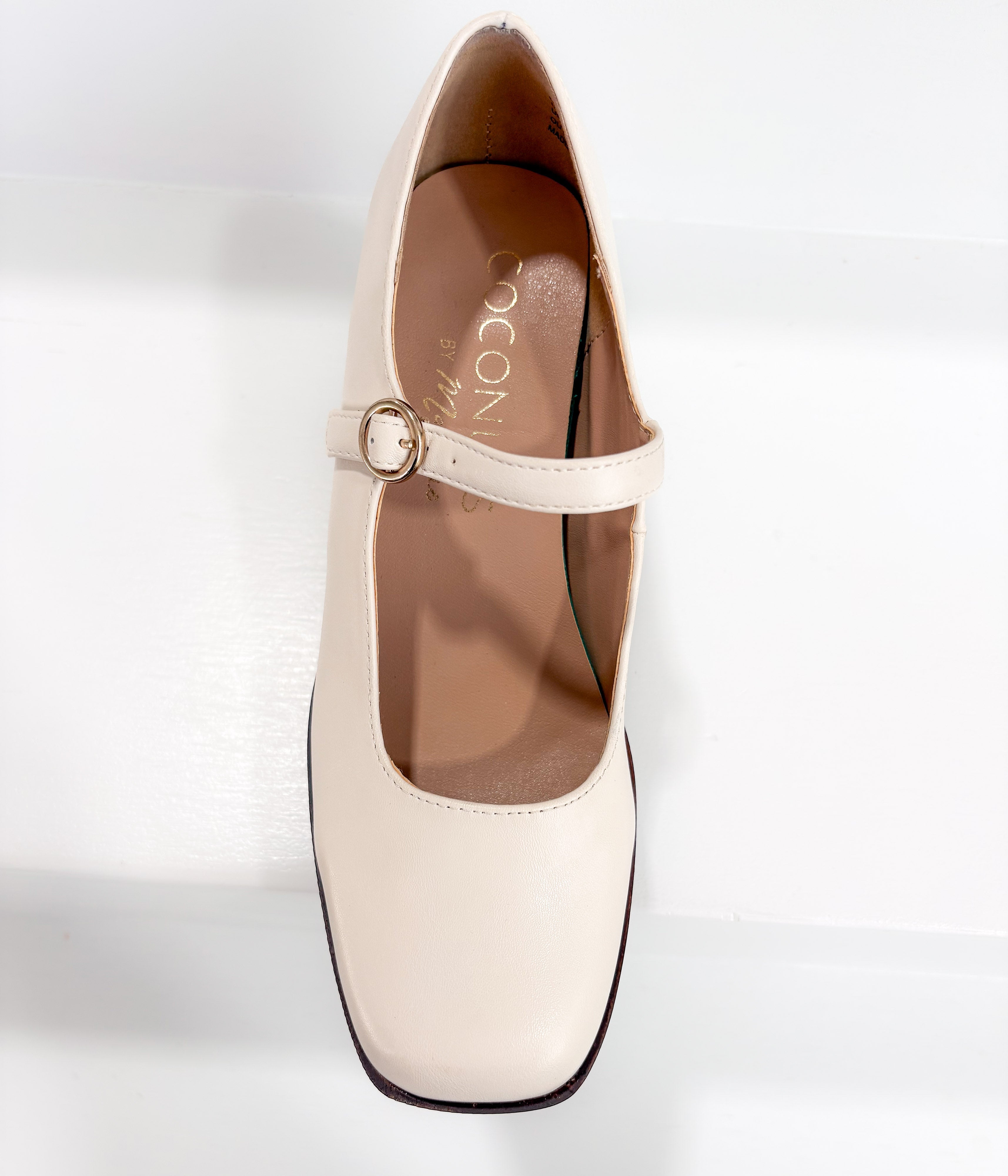Matilda Platform Heel in Bone - Charming Charlie