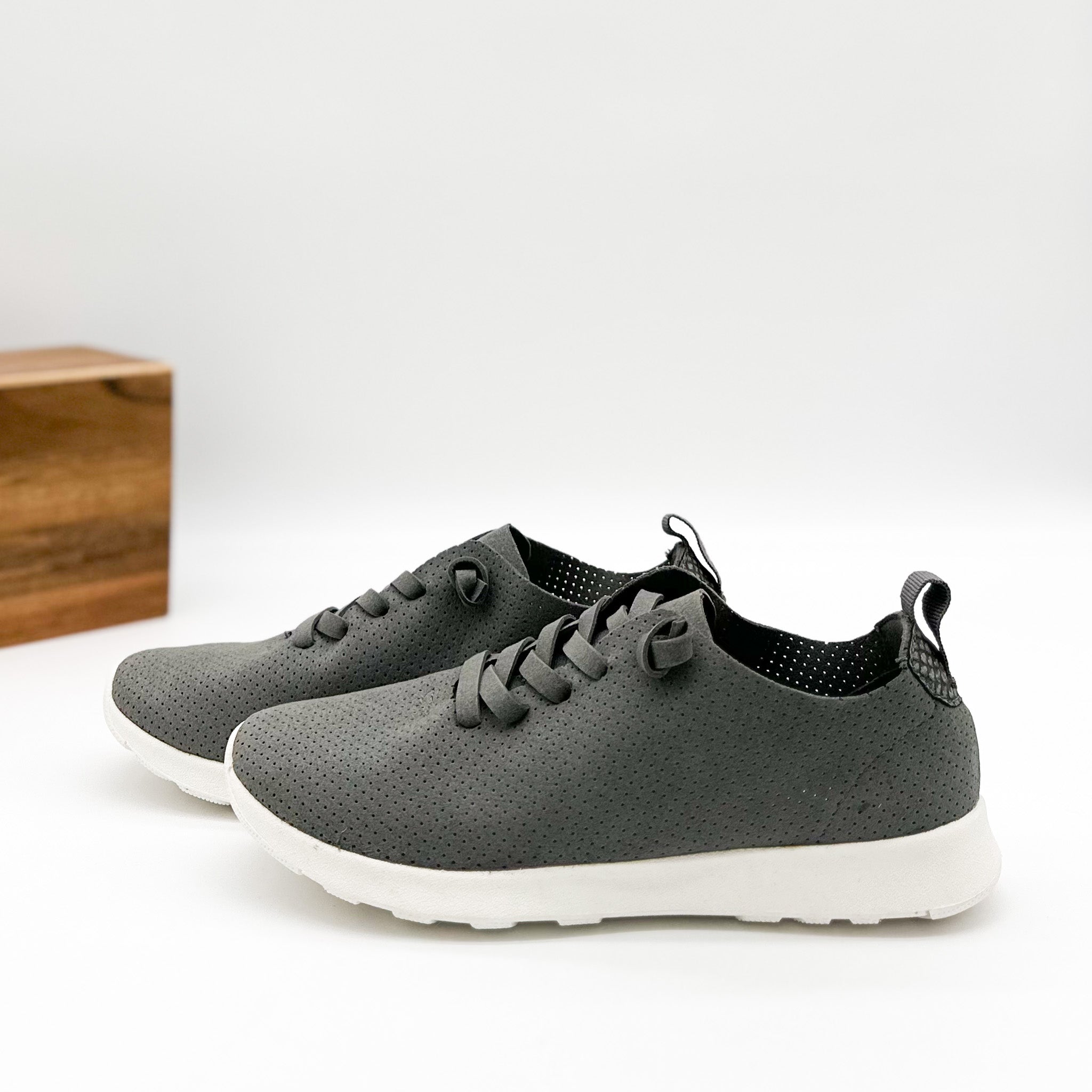 Mayo Sneaker in Grey - Charming Charlie