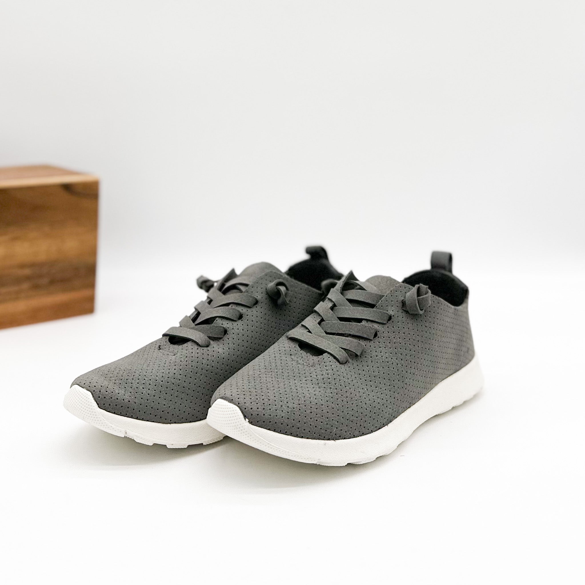 Mayo Sneaker in Grey - Charming Charlie