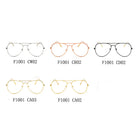ENID | F1001 - Trendy Aviator Clear Glasses Lens Sun Glasses - Cramilo Eyewear - Stylish Trendy Affordable Sunglasses Clear Glasses Eye Wear Fashion