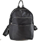 Black Modern Vegan Long Lasting Nylon Backpack Multi Purpose Bag; Largely spaced, daily necessities can be put into this fashionable bag, take it to  school, work or a day trip, simple sophistication, dress to impress. Perfect Birthday Gift, Anniversary Gift, Thank you Gift, Nylon Style Backpack, School Bag, Fashion Bag