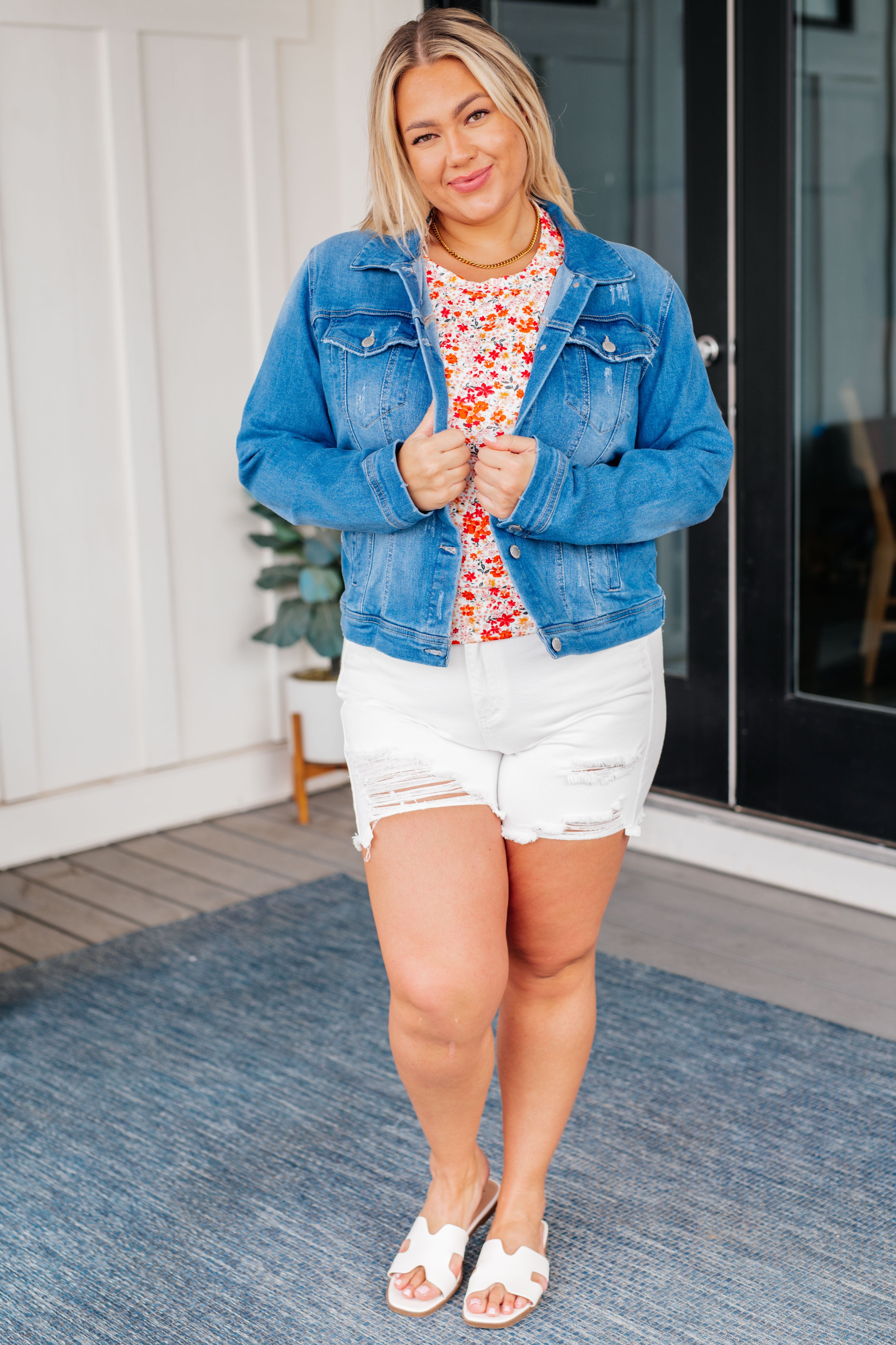 Every Occasion Denim Button Up Jacket - Charming Charlie