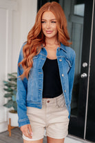 Every Occasion Denim Button Up Jacket - Charming Charlie