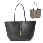 Soft Pebbled Faux Leather Reversible 2in1 Tote, Shoulder Handbag, comes with a coordinating zippered bag, can be used over the shoulder/crossbody. Easy-to-carry is completed with gold-tone hardware; Dimen: 17"x5"x11"; Dark Gray/Blue; Navy/Red; Black/Gray; Red/Black; Double Handle; Detachable bag included; 52″ Adj Strap