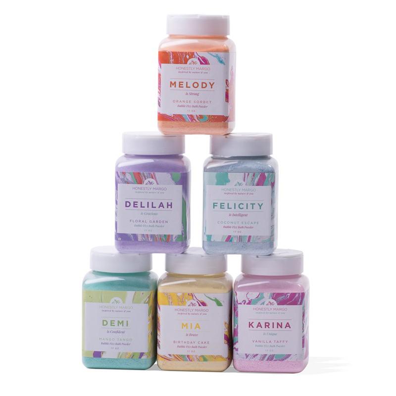 Bubble Fizz Bath Powder Complete Set - Honestly Margo