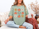 Pumpkin Flowers Retro Graphic Shirt - Charming Charlie