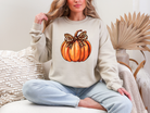 Pumpkin Leopard Bow Sweatshirt - Charming Charlie