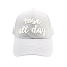Rose All Day Embroidered High Ponytail CC Ball Cap combines style and functionality with its embroidered design and convenient high ponytail opening. Crafted for comfort and breathability, this cap offers a perfect fit for active lifestyles while keeping your hair neatly in place. Ideal for outdoor activities or casual wear, it adds a polished touch to any outfit. 