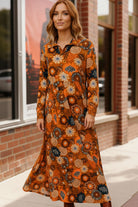 Groovy Garden Rust Maxi Dress - Charming Charlie