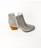 Shine Star Rhinestone Bootie in Silver - Charming Charlie