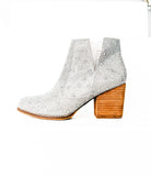 Shine Star Rhinestone Bootie in Silver - Charming Charlie