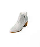 Shine Star Rhinestone Bootie in Silver - Charming Charlie