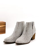 Shine Star Rhinestone Bootie in Silver - Charming Charlie