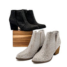 Shine Star Rhinestone Bootie in Silver - Charming Charlie