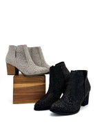 Shine Star Rhinestone Bootie in Silver - Charming Charlie