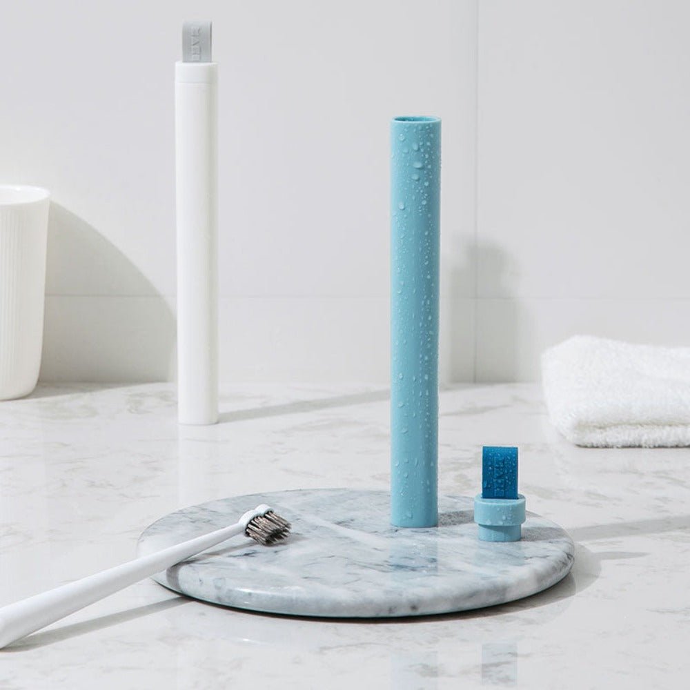 Slim Travel Toothbrush Holder in blue - Multitasky