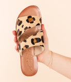 Spirited Dual Strap Slide in Leopard - Charming Charlie