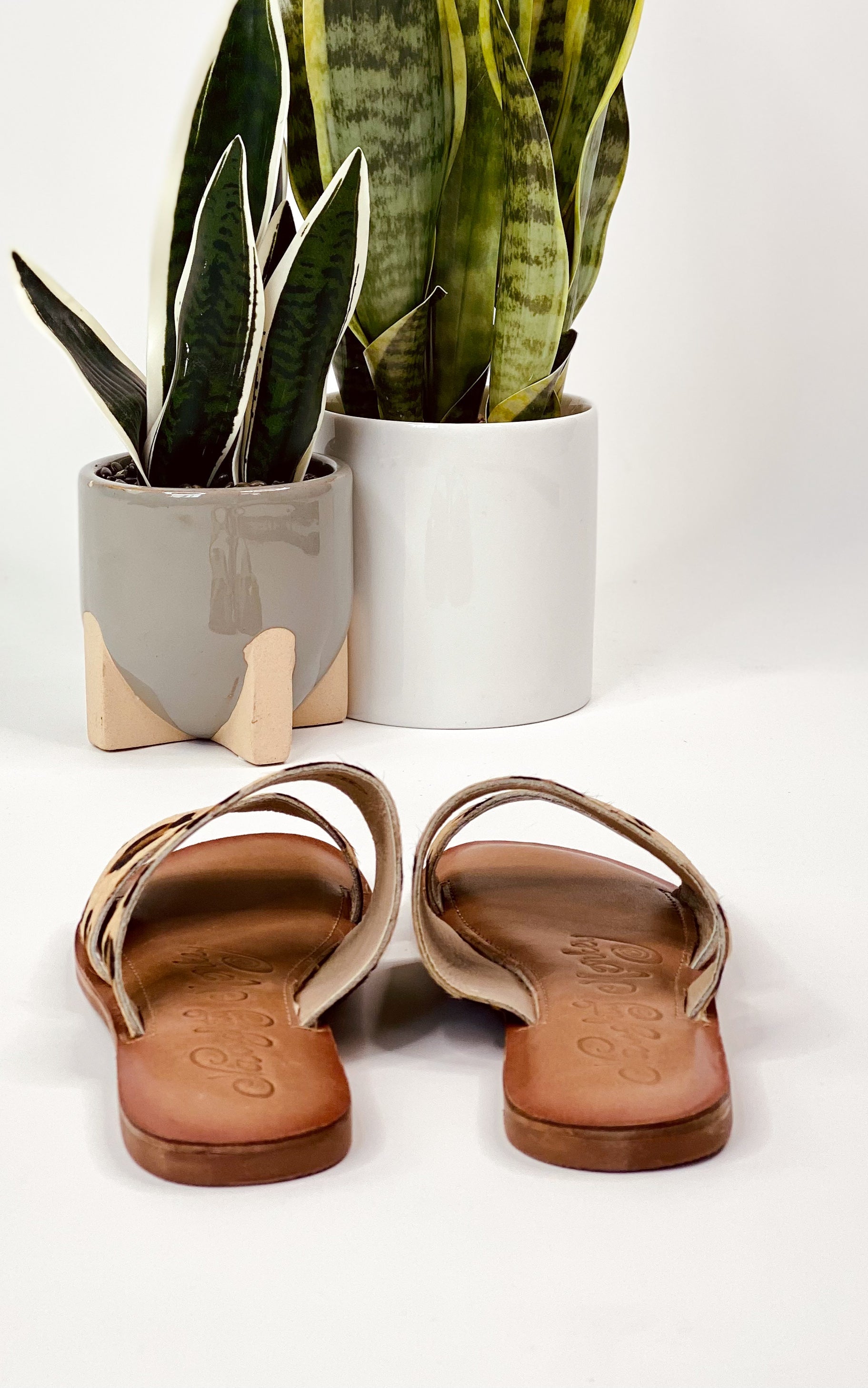 Spirited Dual Strap Slide in Leopard - Charming Charlie